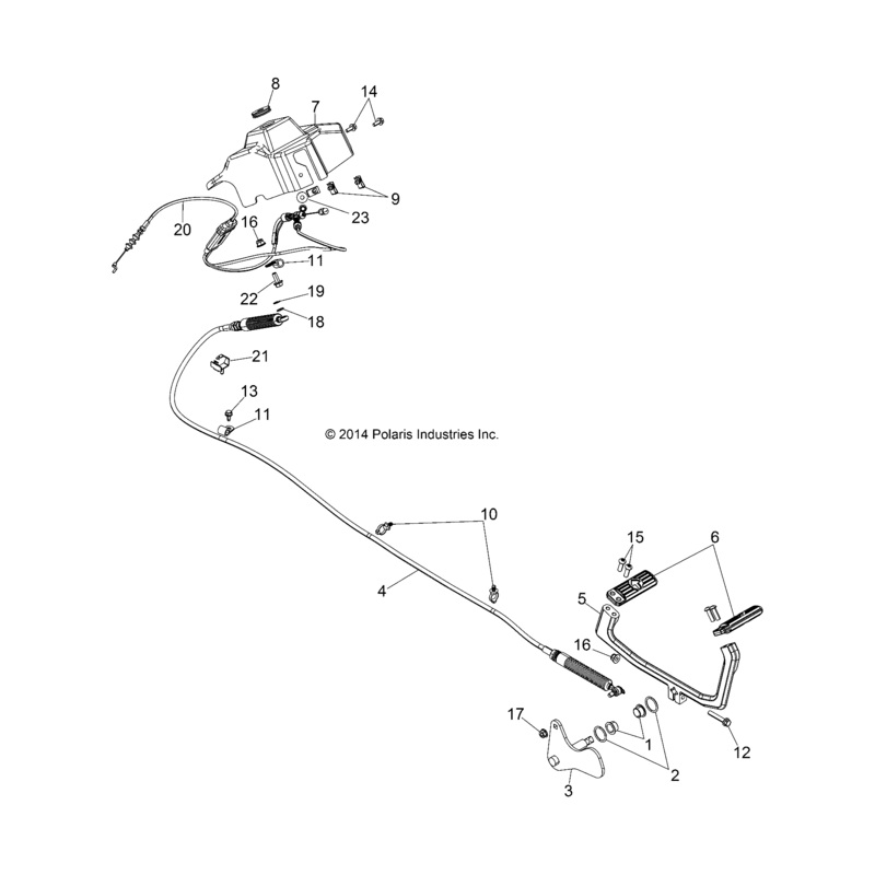 Throttle Cable, Base by Polaris