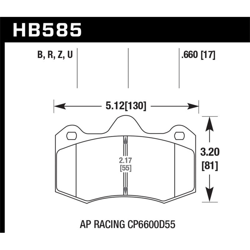 Hawk 12-14 McLaren MP4-12C HPS 5.0 Front Brake Pads