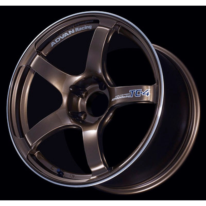 Advan TC4 15×5.0 +45 4-100 Umber Bronze Metallic & Ring Wheel