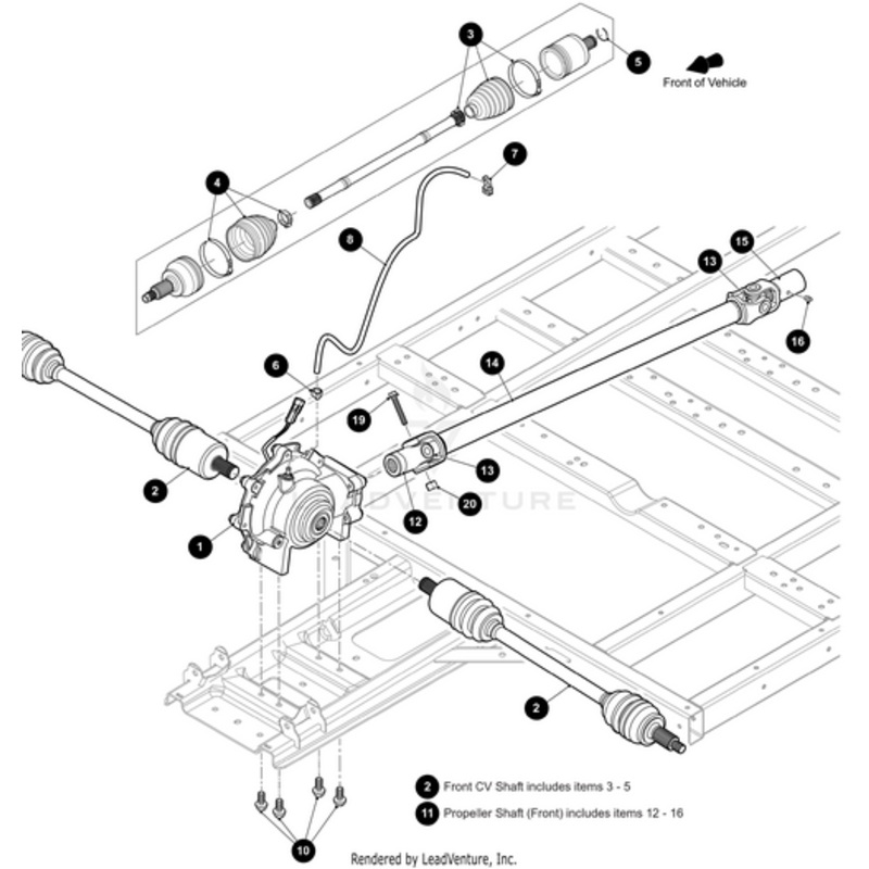 Cv Front Includes Items 3 – 5 by Arctic Cat