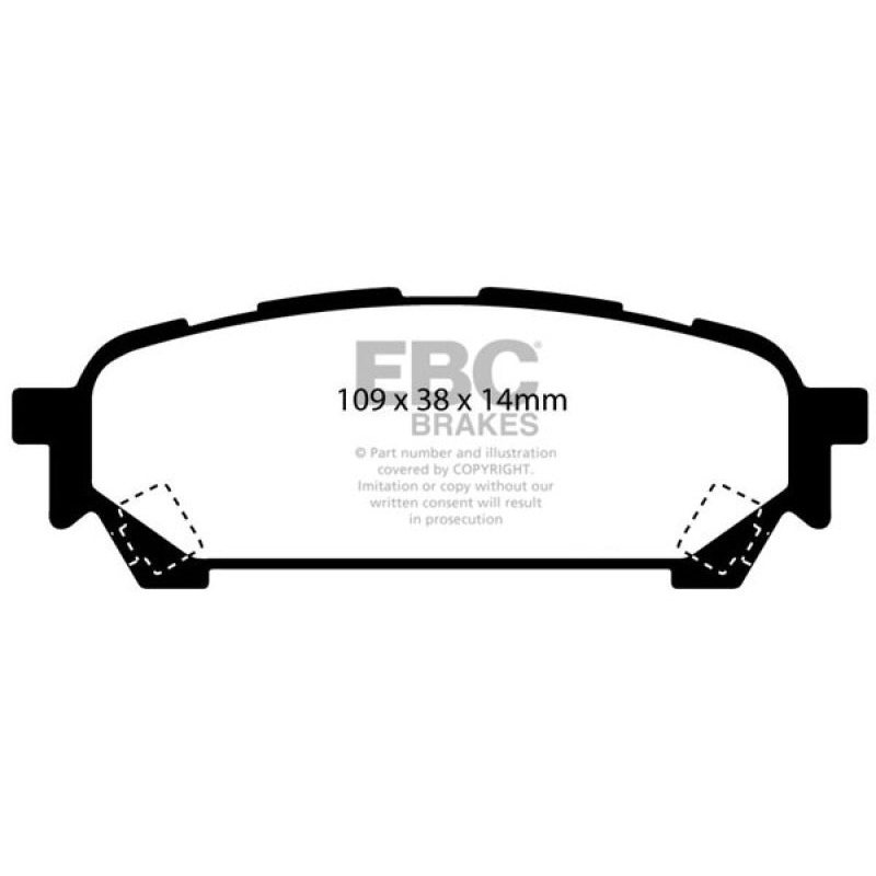 EBC 04-06 Saab 9-2X 2.0 Turbo Redstuff Rear Brake Pads