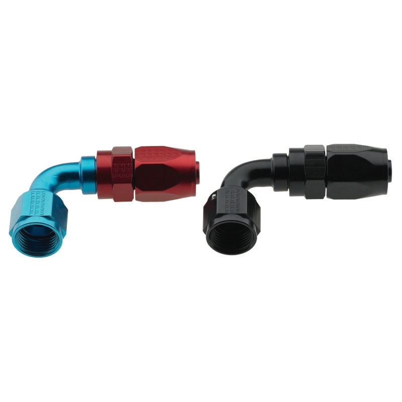 Fragola -4AN x 90 Degree Pro-Flow Hose End – Blue/Red